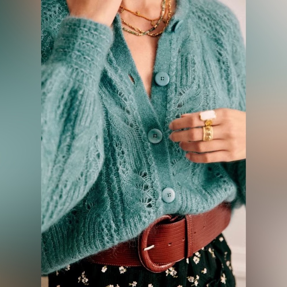 Sezane Alma Jumper Peacock Blue